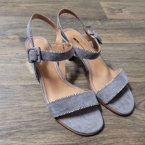 NWOT Matiko Anthro grey heel sandal size 41